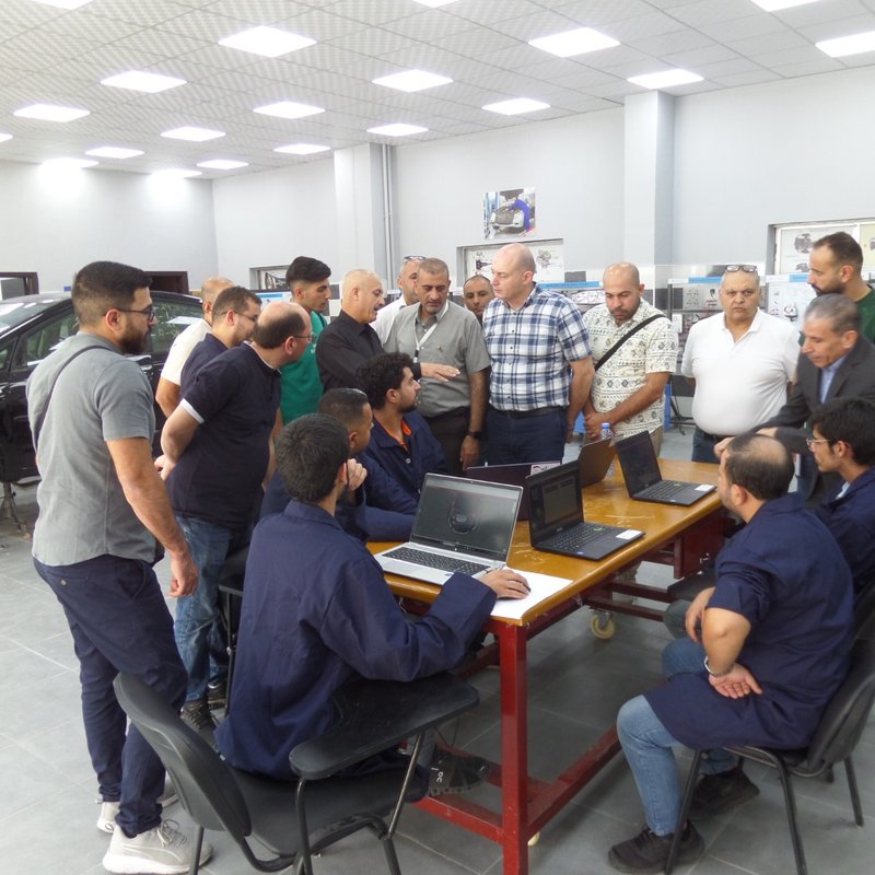 Hisham Hijjawi College of Technology Participates in Specialized Training on Electric and Hybrid Vehicle Technology in Jordan